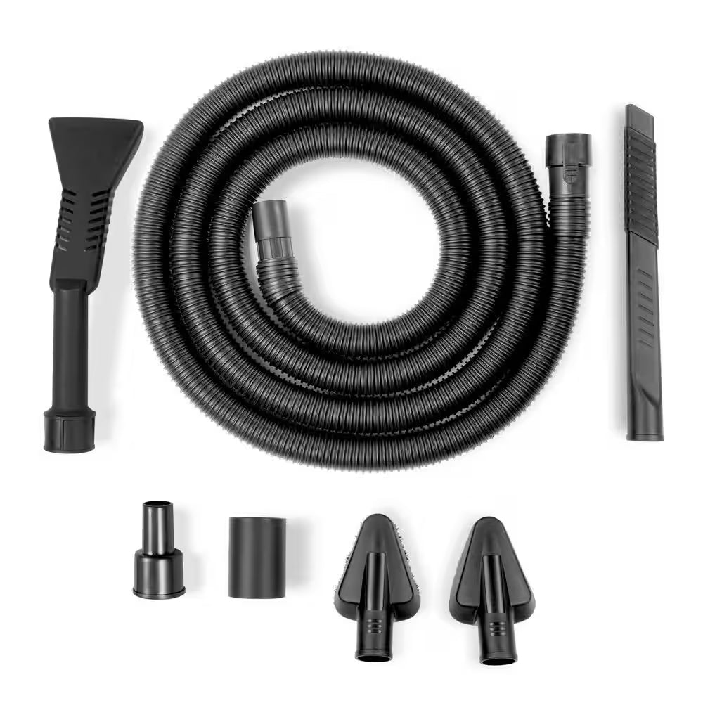 1-1/4 In. VT1734 Car Cleaning Kit Accessory Shop Vacuum Attachments with 14-Ft Locking Hose for Wet Dry Vacs