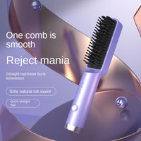 Straight Hair Comb Electric Hot Comb Straight Curly Hair Two-In-One Comb Three-Speed Temperature for Different Needs