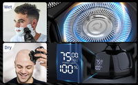 SEJOY Electric Shaver for Men 7D Magnetic Floating Wet/Dry Head Razor Hair Trimmer USB Rechargeable LED Display Beard Trimmers