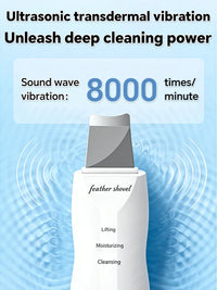 Ultrasonic Skin Scrubber Blackhead Remover Deep Pore Cleaner Facial Cleansing Device Exfoliator