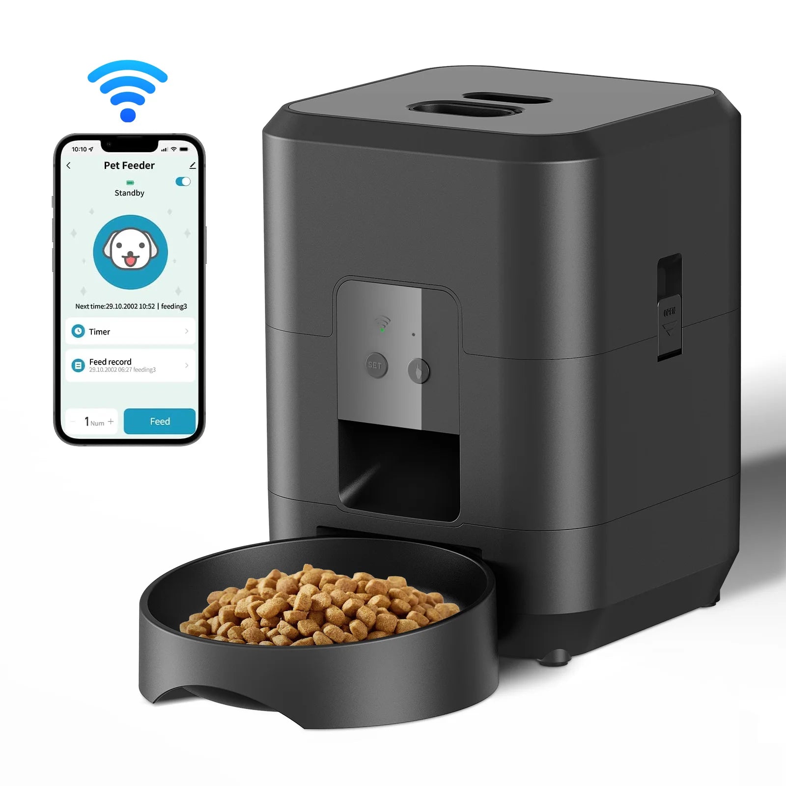 Dispensador Automático de Comida para Perros y Gatos | Alimentación Programada
