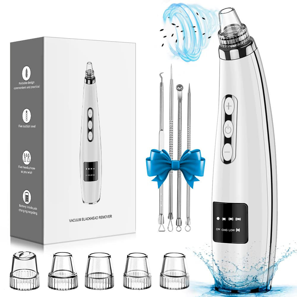 Blackhead Remover Pore Vacuum, USB Rechargeable Face Pore Cleaner Tool