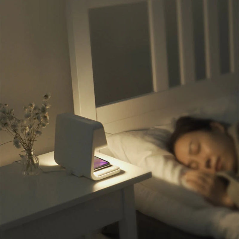 Multifunction Alarm Clock | Wireless Charger Night Lamp