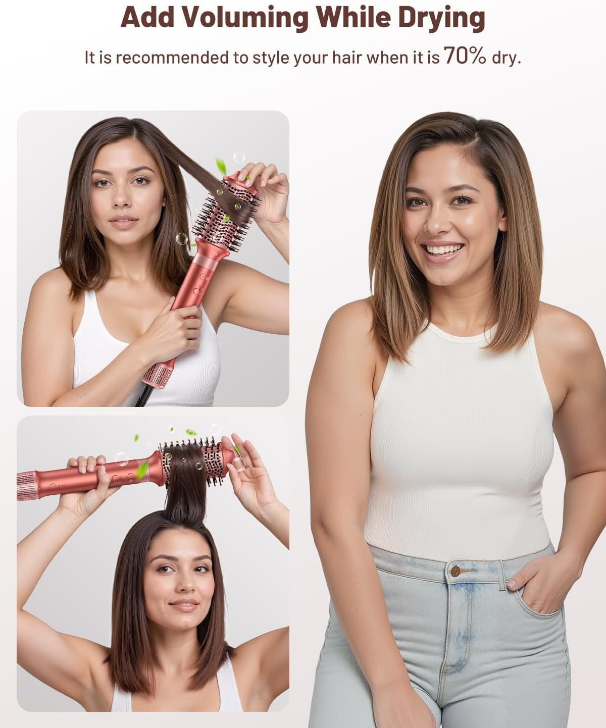 High-Speed Hair Dryer Brush - Hot Air Styler Multi Hair Styler