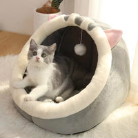 Cama Cueva para Gatos y Perros | Refugio Suave y Acogedor