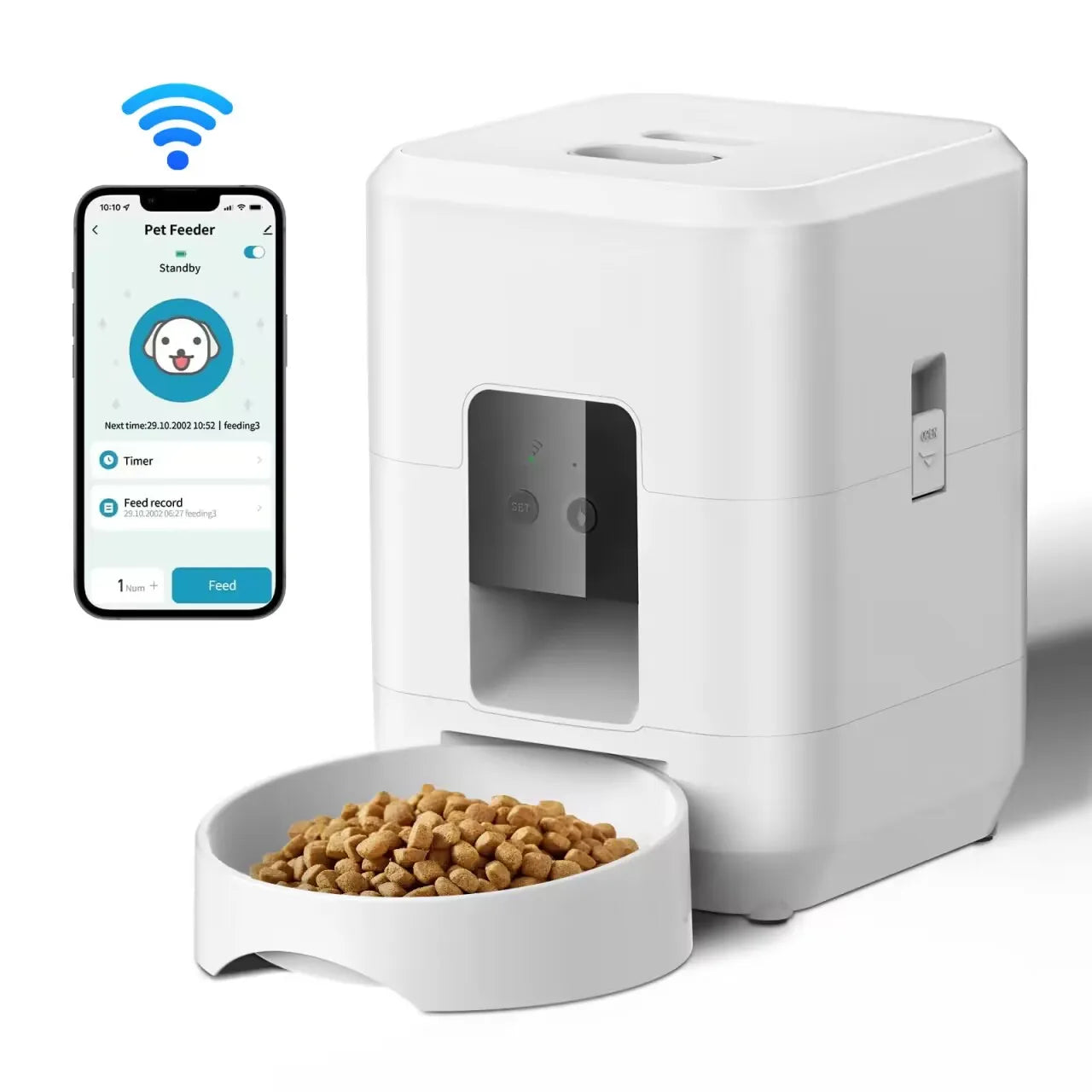 Dispensador Automático de Comida para Perros y Gatos | Alimentación Programada