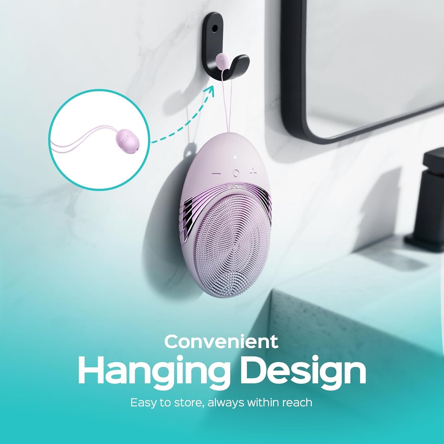 FBS01 Facial Cleansing Brush Face Scrubber, Compact for Travel