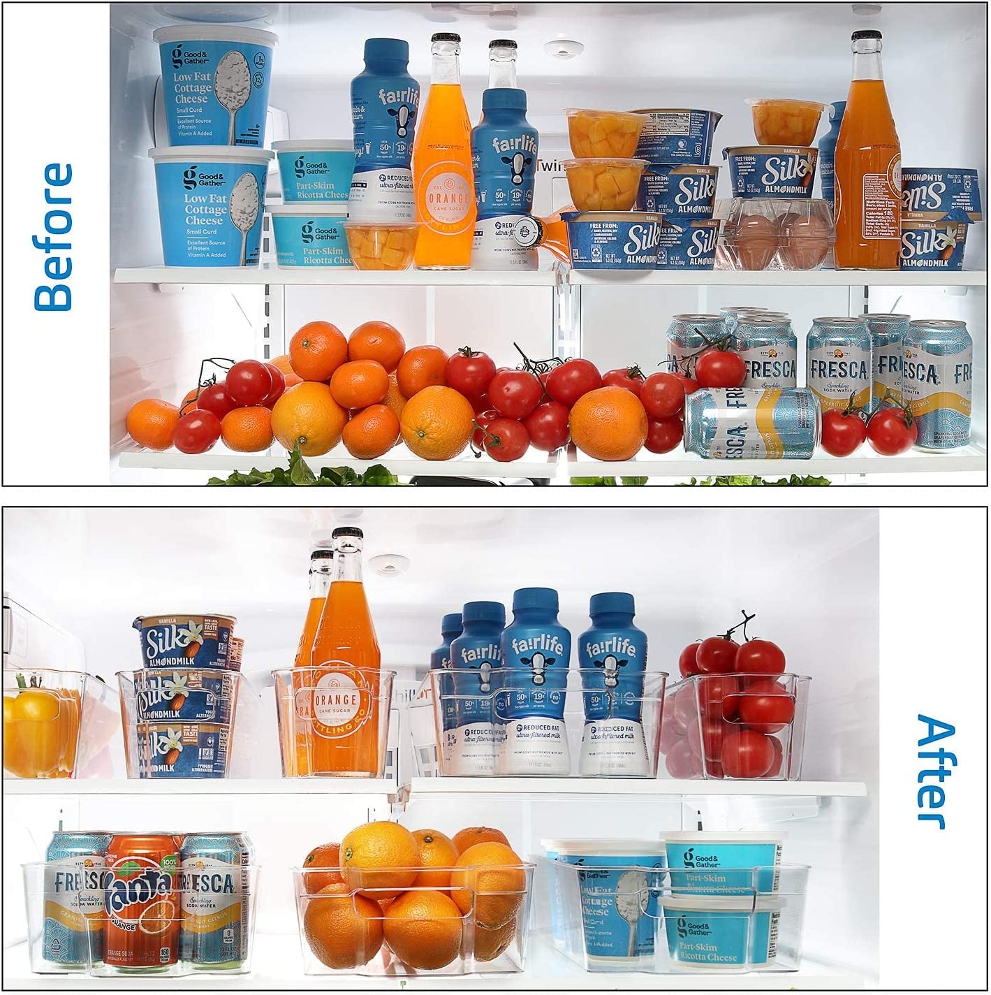 FridgeFlex™ – Organizador de Refrigerador de 8 Piezas