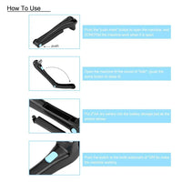 Men Shaver Electric Back Hair Shaving Razor Epilator 180 Foldable Battery Manual Long Handle Body Hair Trimmer Removal Tool