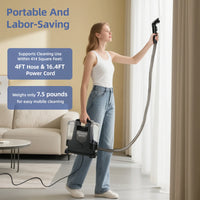 Portable Carpet Cleaner, Upholstery Cleaner with Pet Spot Stain Remover, 10.5Kpa Strong Suction, 400W Powerful Motor, New