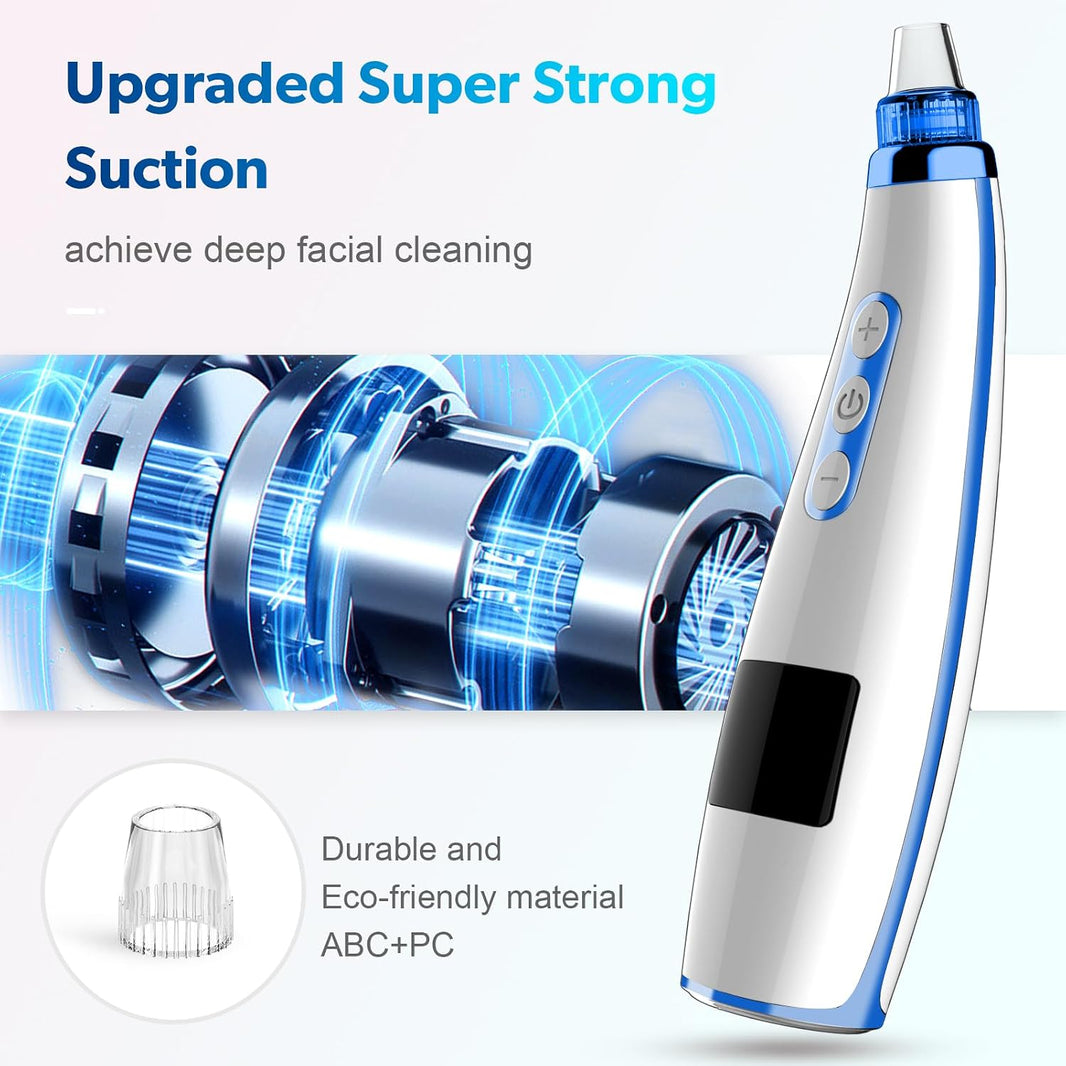 Blackhead Remover Pore Vacuum, USB Rechargeable Face Pore Cleaner Tool