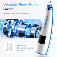 Blackhead Remover Pore Vacuum, USB Rechargeable Face Pore Cleaner Tool