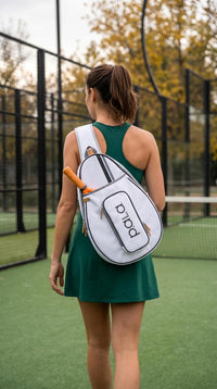 Multi-Sport Crossbody Padel Bag – Fits 2 Padel Rackets, Lightweight 2.07 Lb, Fence Hook, 13” Device Sleeve, Compact Racket Bag for Padel, Tennis & Pickleball