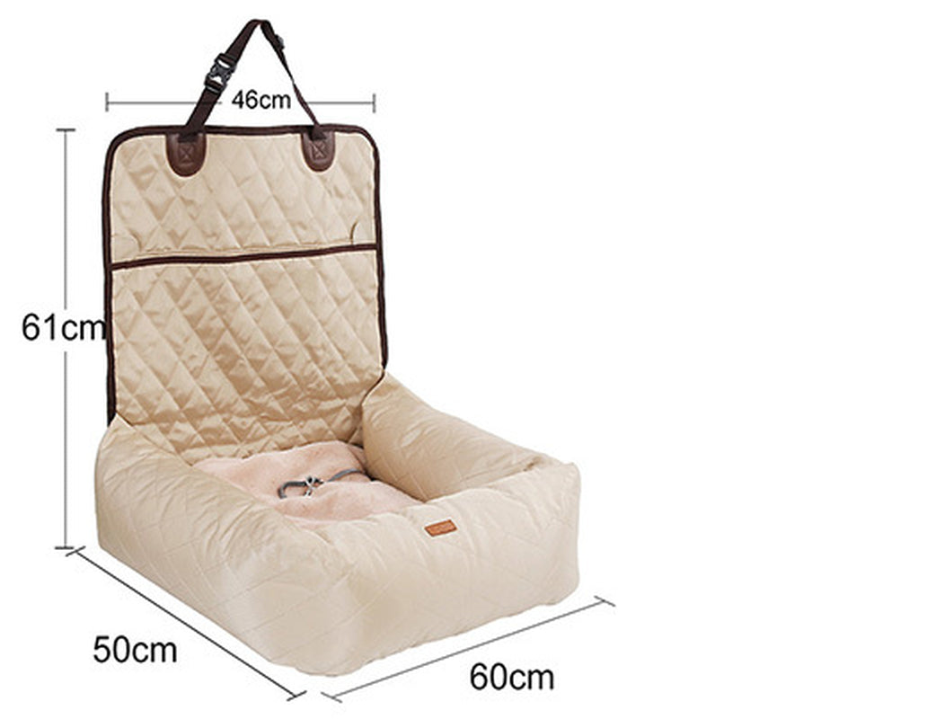 Cama de Auto para Perros | Asiento Acolchado y Protector