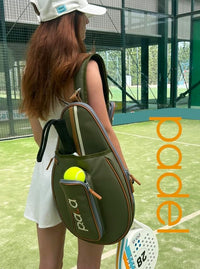 Multi-Sport Crossbody Padel Bag – Fits 2 Padel Rackets, Lightweight 2.07 Lb, Fence Hook, 13” Device Sleeve, Compact Racket Bag for Padel, Tennis & Pickleball