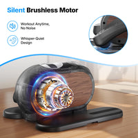 under Desk Elliptical Trainer, Compact Portable Exercise Machine, Adjustable Speed, Low Impact for Home Office, Gift
