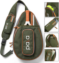 Multi-Sport Crossbody Padel Bag – Fits 2 Padel Rackets, Lightweight 2.07 Lb, Fence Hook, 13” Device Sleeve, Compact Racket Bag for Padel, Tennis & Pickleball