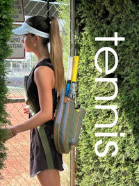 Multi-Sport Crossbody Padel Bag – Fits 2 Padel Rackets, Lightweight 2.07 Lb, Fence Hook, 13” Device Sleeve, Compact Racket Bag for Padel, Tennis & Pickleball