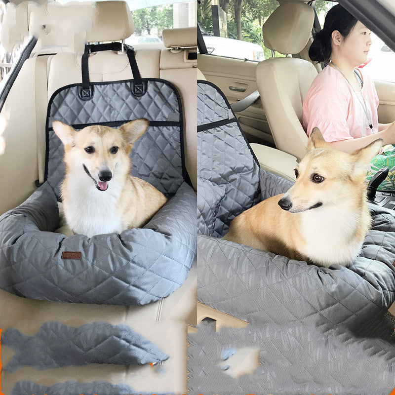 Cama de Auto para Perros | Asiento Acolchado y Protector