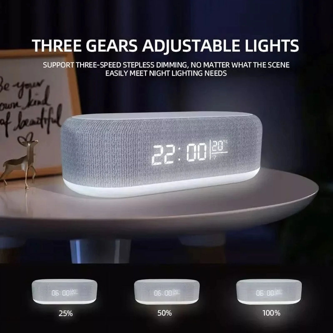 Digital Alarm Clock Wireless Charger,4 in 1 Wireless Charger with Digital Alarm Clock,Bedside with Fast Wireless Charging 15W,Dual Alarm for Heavy Sleepers,Usb Charger,Countdown Timer,Rgb Mode
