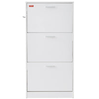 VEVOR Shoe Cabinet with 3 Flip Drawers, Shoe Storage Cabinet for Entryway, Free Standing Shoe Storage Organizer with Side Hooks for Heels, Boots, Slippers in Hallway, Living Room