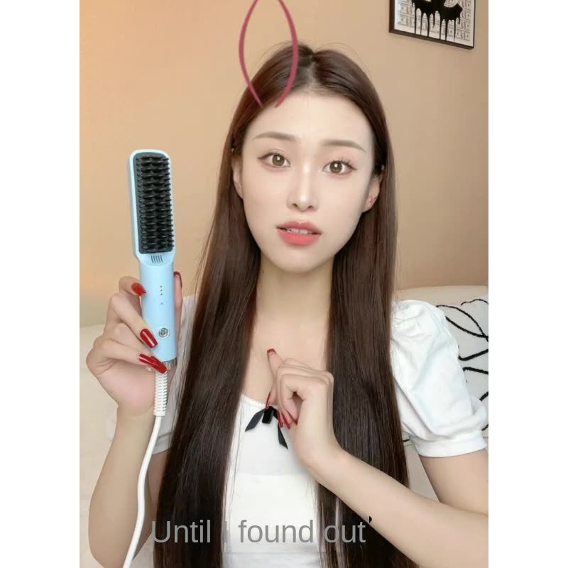 Straight Hair Comb Electric Hot Comb Straight Curly Hair Two-In-One Comb Three-Speed Temperature for Different Needs