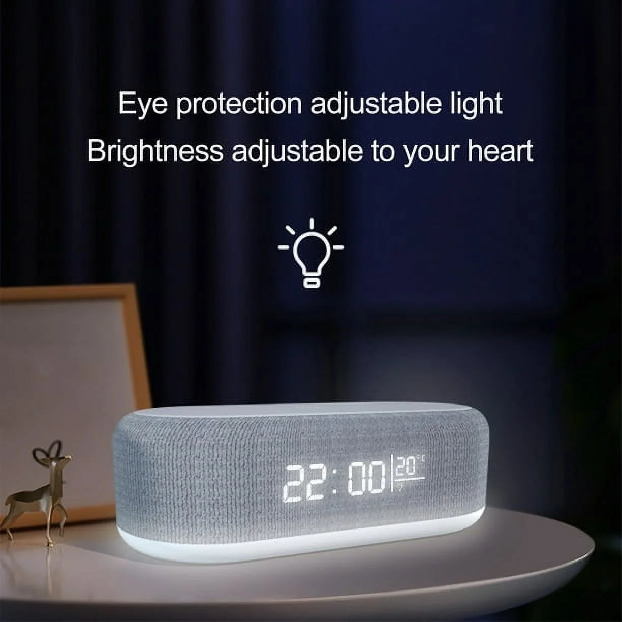 Digital Alarm Clock Wireless Charger,4 in 1 Wireless Charger with Digital Alarm Clock,Bedside with Fast Wireless Charging 15W,Dual Alarm for Heavy Sleepers,Usb Charger,Countdown Timer,Rgb Mode