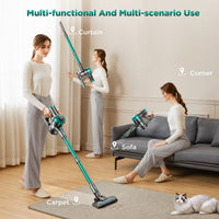 Cordless Vacuum Cleaner 38000PA/400W Stick Vacuum 50Min 2200Mah for Home Pet Hair Car Carpet Hardwood Floor