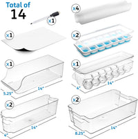 FridgeFlex™ – Organizador de Refrigerador de 8 Piezas