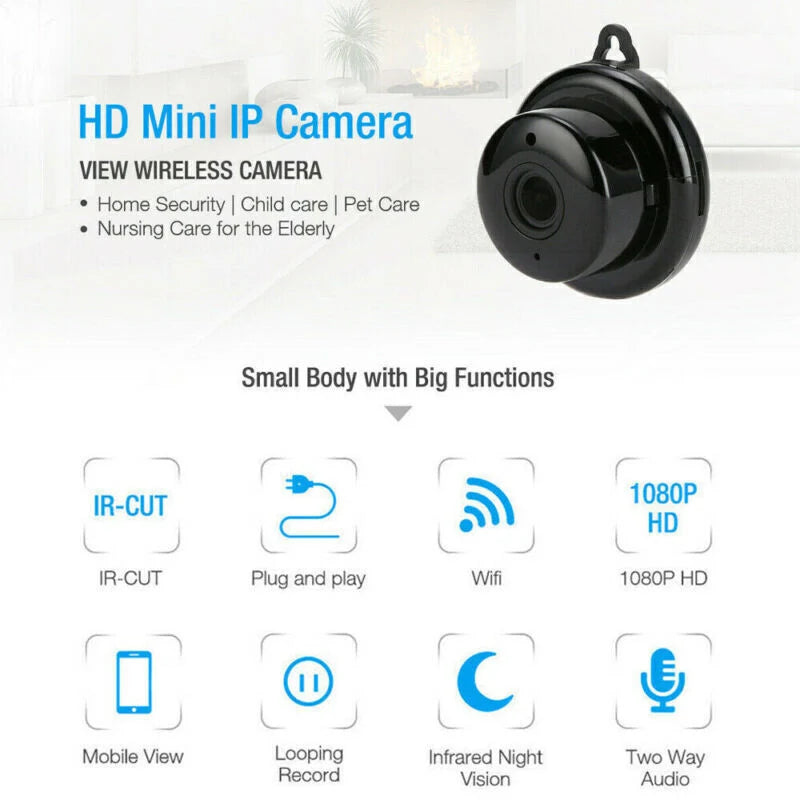 CCTV Camera Wifi 1080P Wireless IR Indoor Outdoor Security Night Vision Home CAM