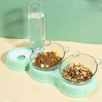 Comedero 3 en 1 para Perros y Gatos con Bebedero Automático