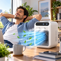 Mini aire acondicionado 3 en 1 para habitación, oficina y coche | Enfriamiento rápido + humidificador