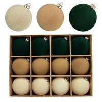 Christmas Ball Flocking Ball Velvet Christmas Ball Christmas Window Decorations Christmas Tree Pendant Flocking Christmas Ball