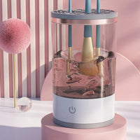 ZK30 3 in 1 Electric Makeup Brush Cleaner Automatic Spinner Brush Holder Stand Women Lazy Cleaning Brush Washer Quick Dry Tool