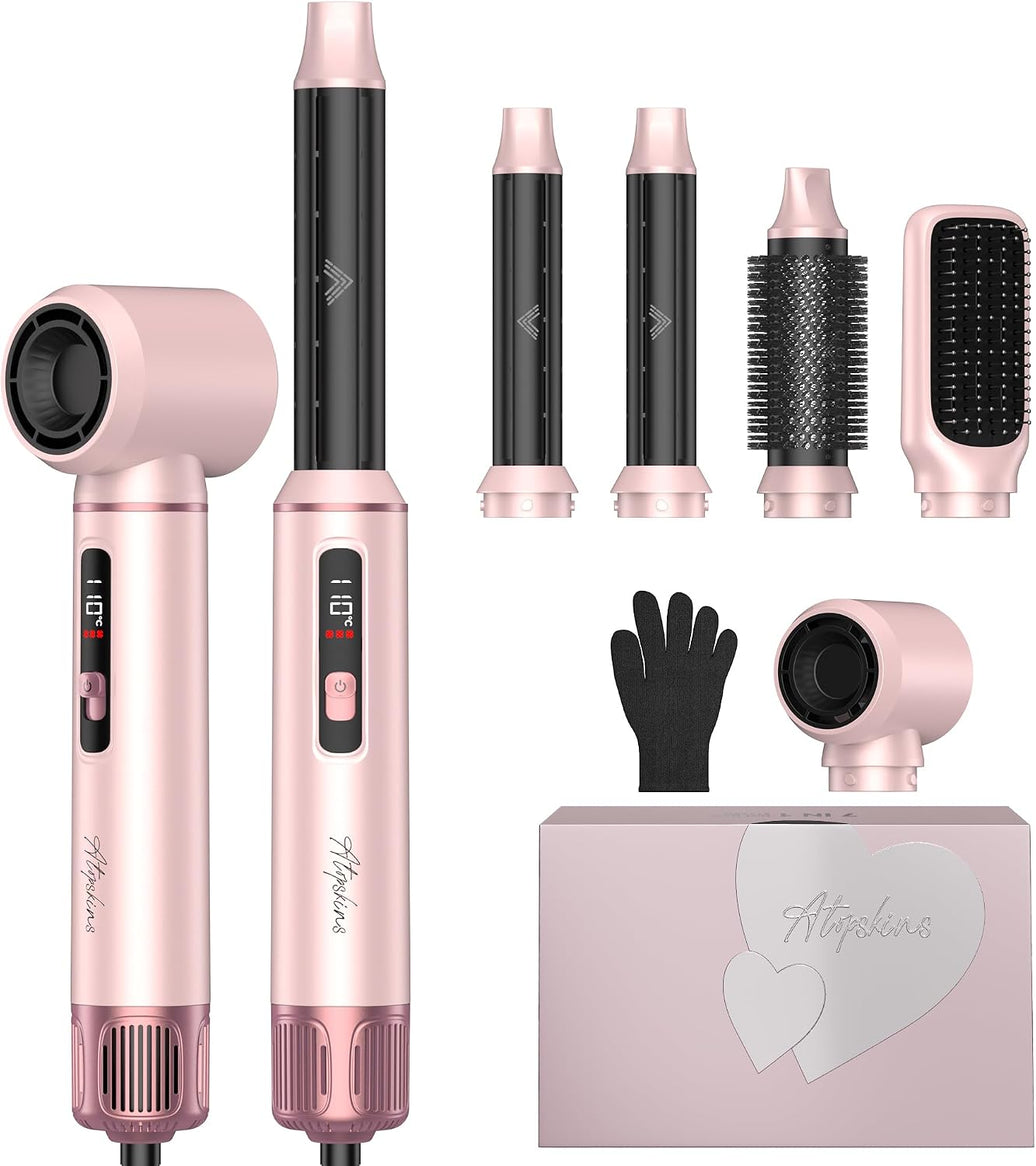 5-In-1 Blow Dryer Brush & Auto-Wrap Air Styler Set
