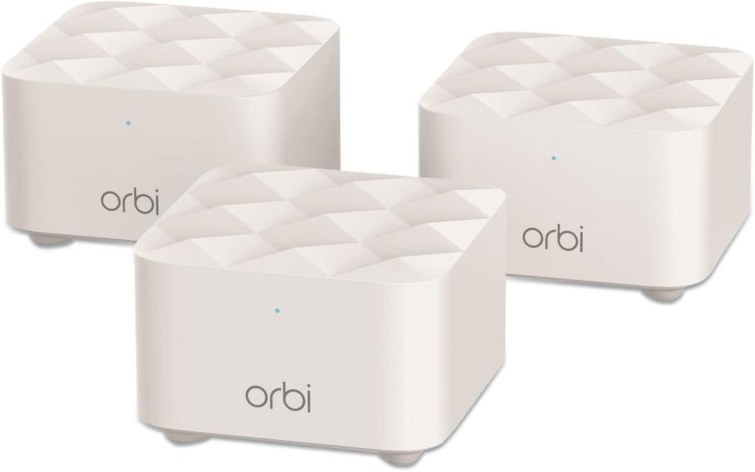 Orbi Whole Home Mesh Wifi System (RBK13) – Router Replacement Covers up to 4,500 Sq. Ft. with 1 Router & 2 Satellites