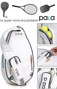 Multi-Sport Crossbody Padel Bag – Fits 2 Padel Rackets, Lightweight 2.07 Lb, Fence Hook, 13” Device Sleeve, Compact Racket Bag for Padel, Tennis & Pickleball