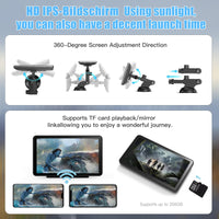 D7 Pro Portable Wireless Car Stereo with 7" Touchscreen, Carplay, Android Auto, Rear Camera