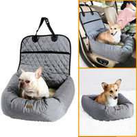 Cama de Auto para Perros | Asiento Acolchado y Protector