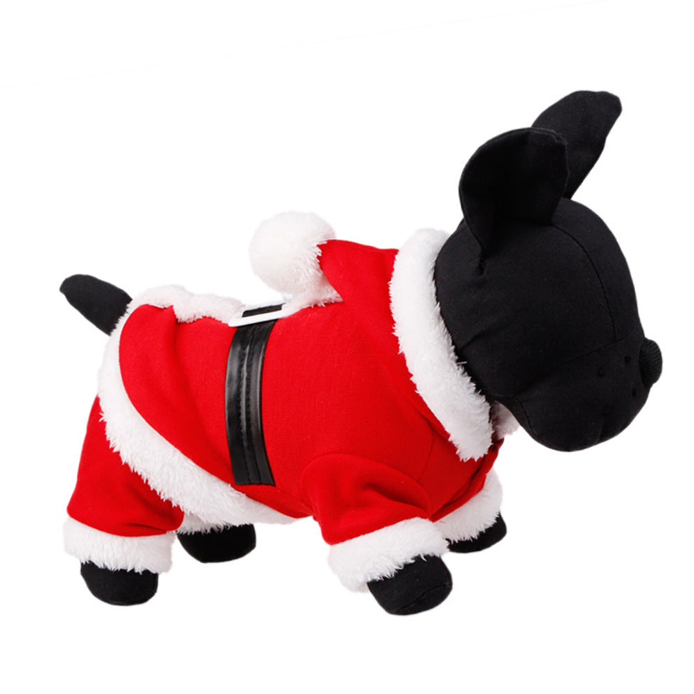 Disfraz Navideño para Mascotas| Traje de Santa Claus Cálido y Suave