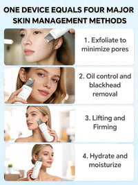 Ultrasonic Skin Scrubber Blackhead Remover Deep Pore Cleaner Facial Cleansing Device Exfoliator