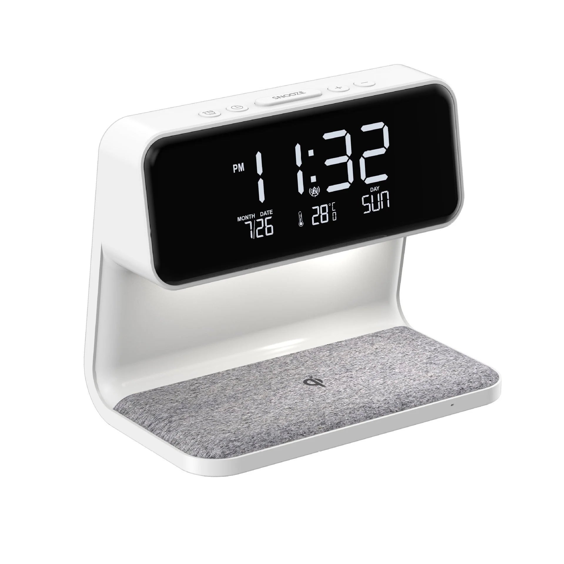 Multifunction Alarm Clock | Wireless Charger Night Lamp