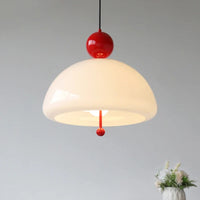 Time-Traveling Lighting Experiment, Bauhaus Geometry Meets Medieval Color in Glass Pendant for Avant-Garde Living Room & Salon