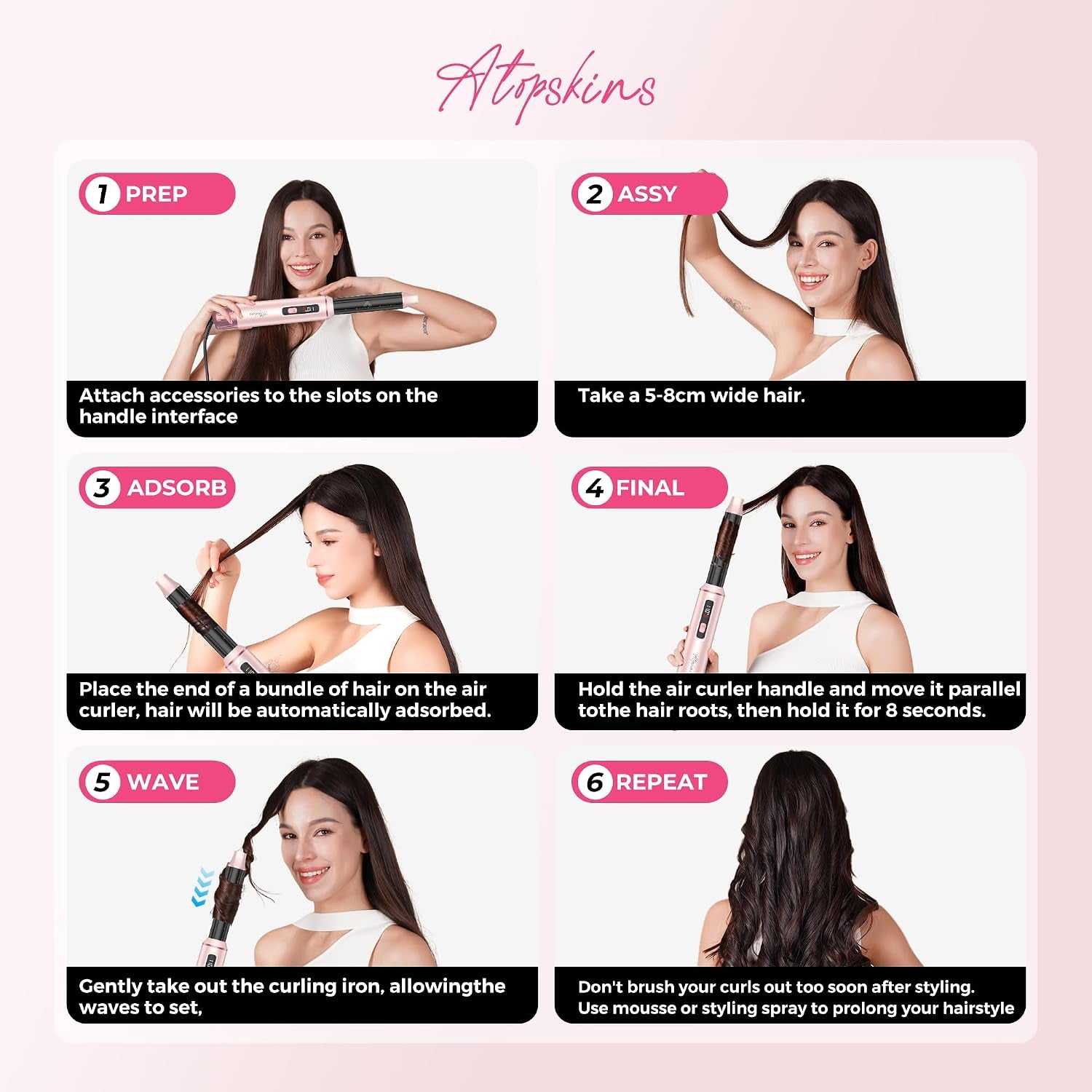 5-In-1 Blow Dryer Brush & Auto-Wrap Air Styler Set