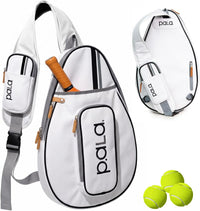 Multi-Sport Crossbody Padel Bag – Fits 2 Padel Rackets, Lightweight 2.07 Lb, Fence Hook, 13” Device Sleeve, Compact Racket Bag for Padel, Tennis & Pickleball