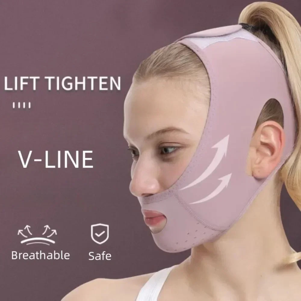 Breathable Face Slimming Bandage V Line Face Shaper Chin Cheek Lift up Belt anti Wrinkle Facial Massager Beauty Skin Care Tools