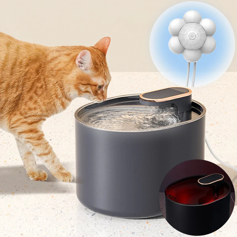 Fuente de Agua Automática 3L para Mascotas | Sensor de Movimiento