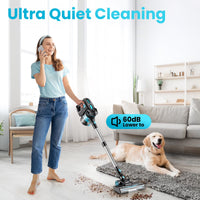 Cordless Vacuum Cleaners, 6-In-1 Lightweight Stick Vacuum for Hardwood Floor Carpet Pet Hair, V770