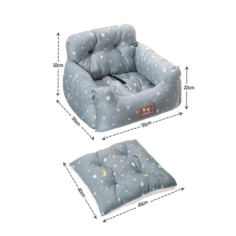 Cama y Asiento para Mascotas 2 en 1 | Para Casa y Viajes