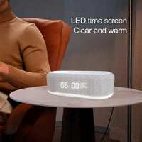 Digital Alarm Clock Wireless Charger,4 in 1 Wireless Charger with Digital Alarm Clock,Bedside with Fast Wireless Charging 15W,Dual Alarm for Heavy Sleepers,Usb Charger,Countdown Timer,Rgb Mode